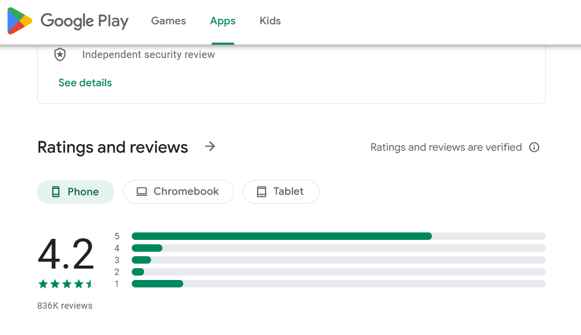 App Store featured section showcasing highlighted apps selected by editorial team