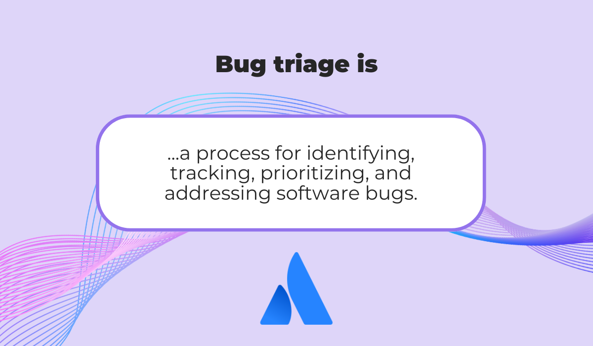 Definition of bug triage process for identifying tracking prioritizing and resolving software bugs