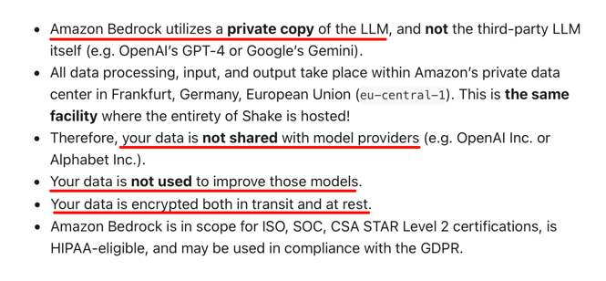 Amazon Bedrock enterprise AI security and private LLM data protection overview