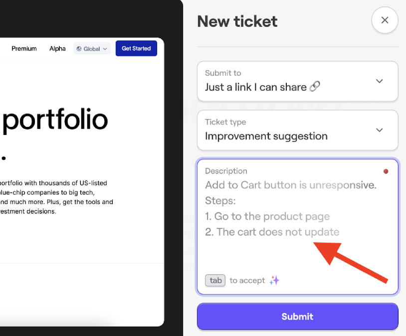 Shake dashboard