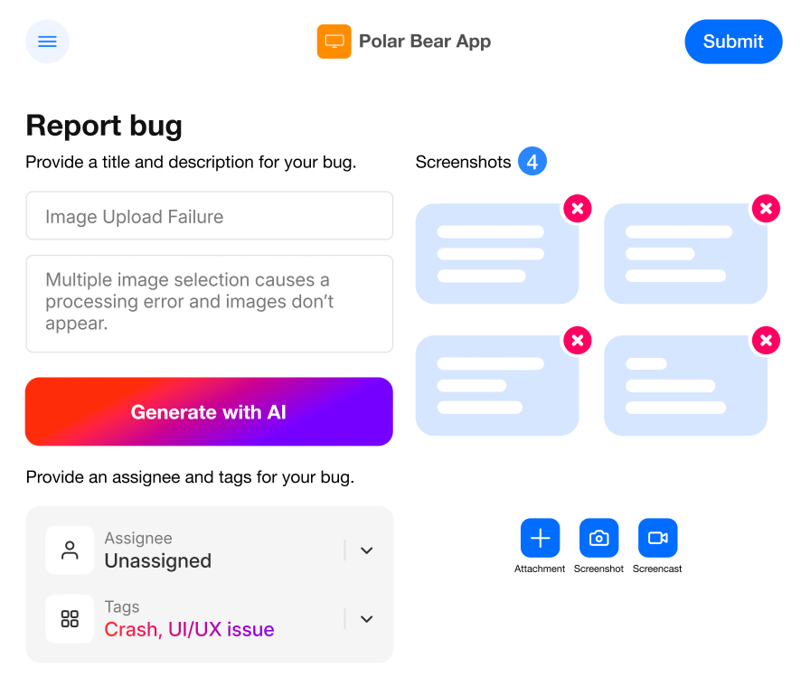 FusionSuite dashboard